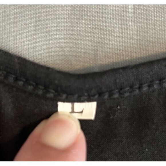 Woman's Size Large "Talk To Me Goose" Top Gun Black /Yellow Tank Top- Unbranded - Picture 4 of 9